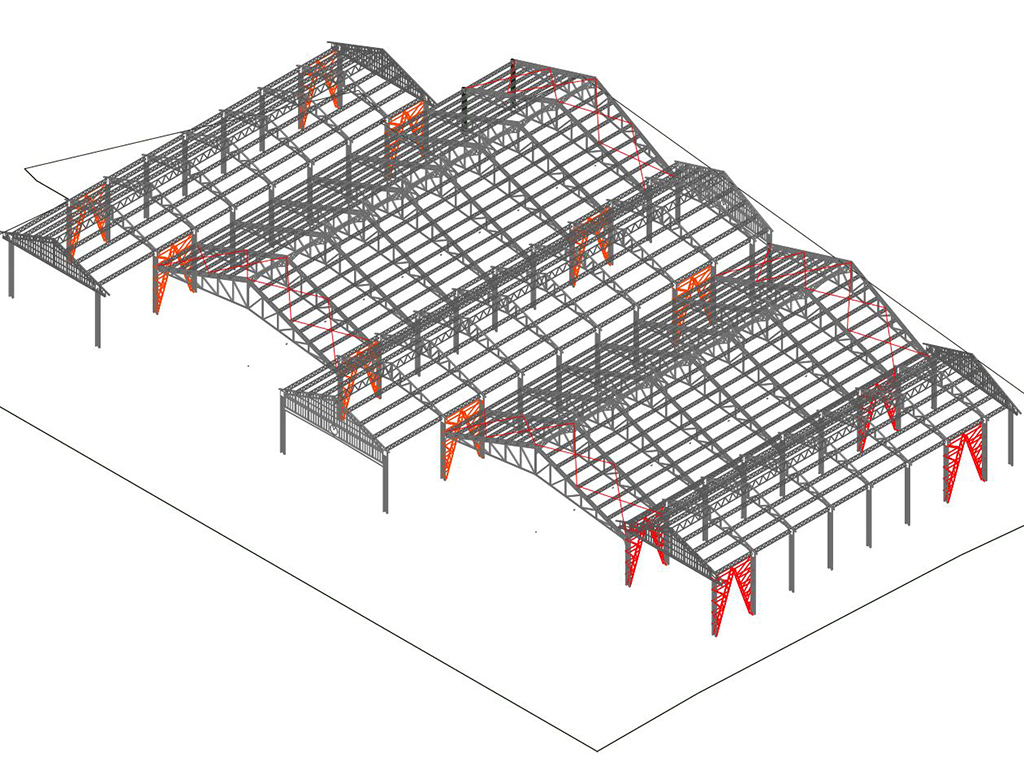 Halle de Lescure - Bordeaux : principes constructifs