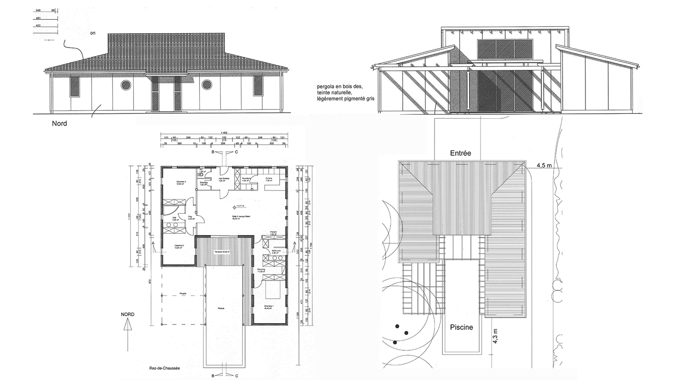 Maison individuelle avec piscine - (33)